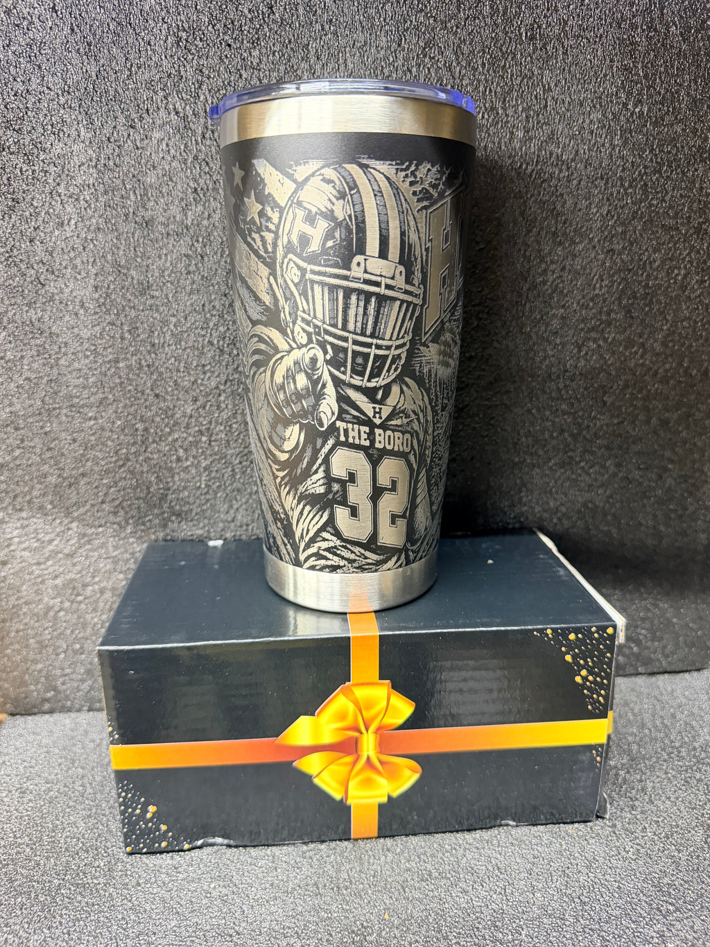 Hillsboro Hiltoppers Undefeated 9-0 Custom Laser Engraved Tumbler