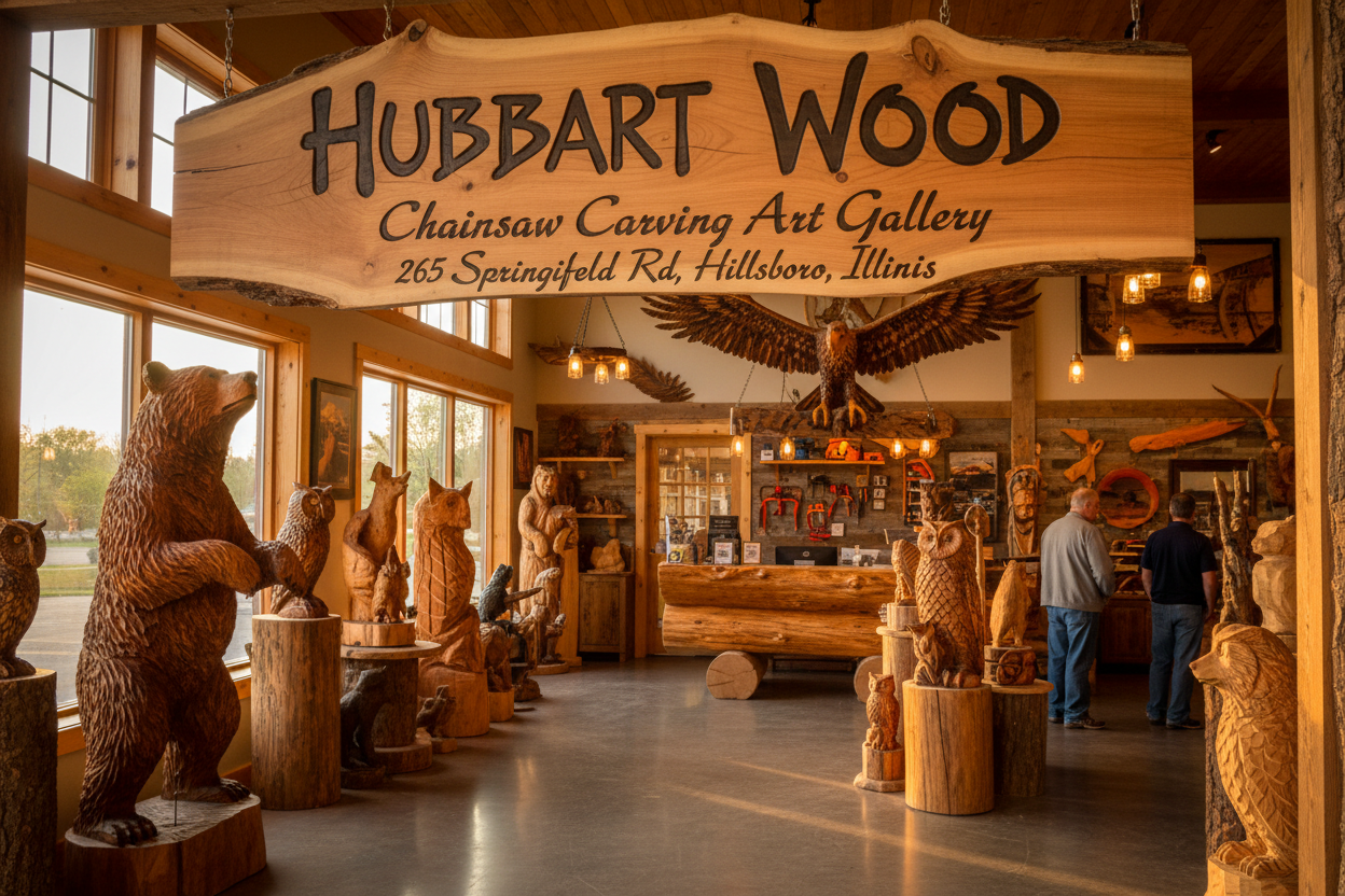 Hubbart Wood 265 Springfield Rd Hillsboro Illinois Chainsaw Carving art gallery